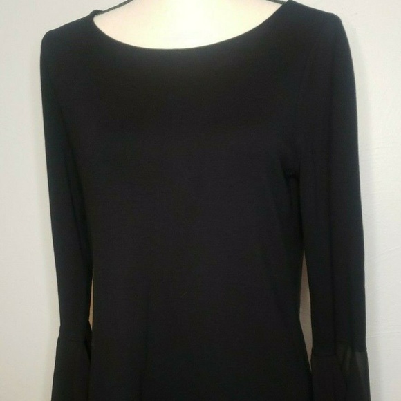 Zozo Fine Knit Black Sweater Sz M Bell Sleeves - Picture 1 of 3